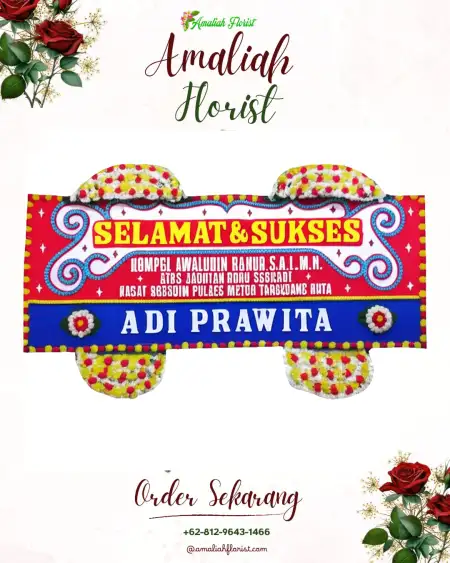Papan Bunga Ucapan Selamat Widodomartani